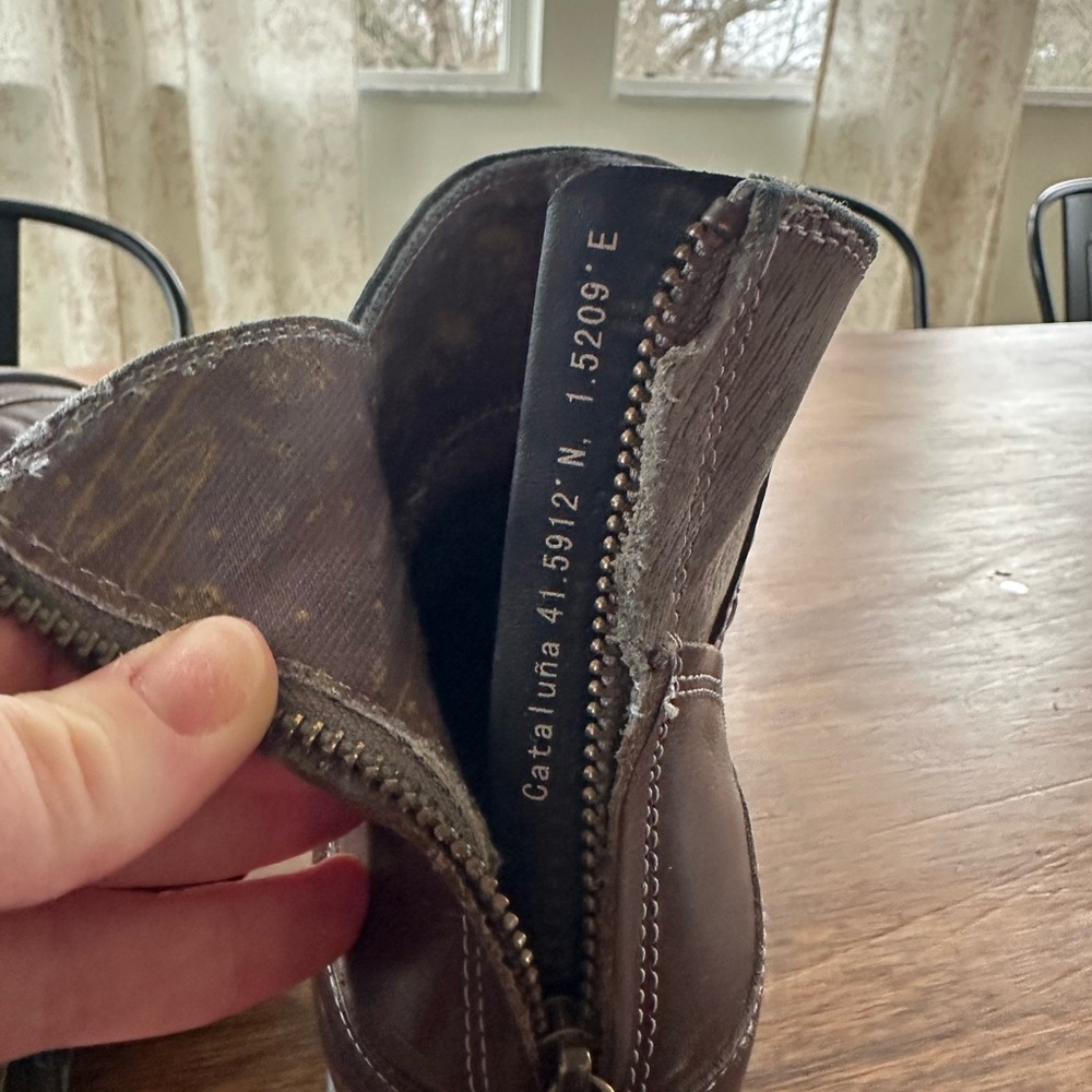 Chaco Cataluna Leather Ankle Boot Brown women’s size 8.5 - Picture 7 of 11